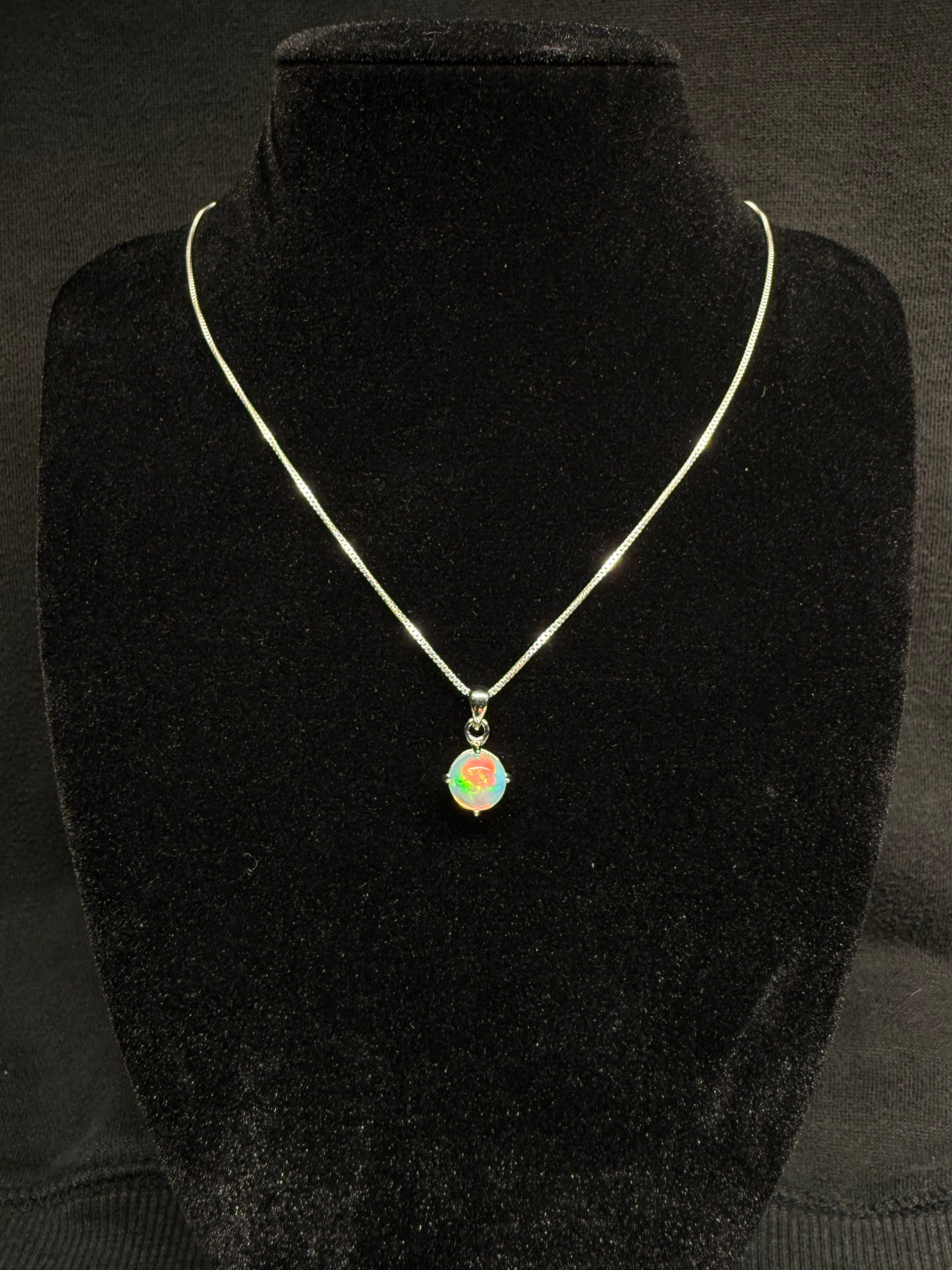 Circular Opal Pendant