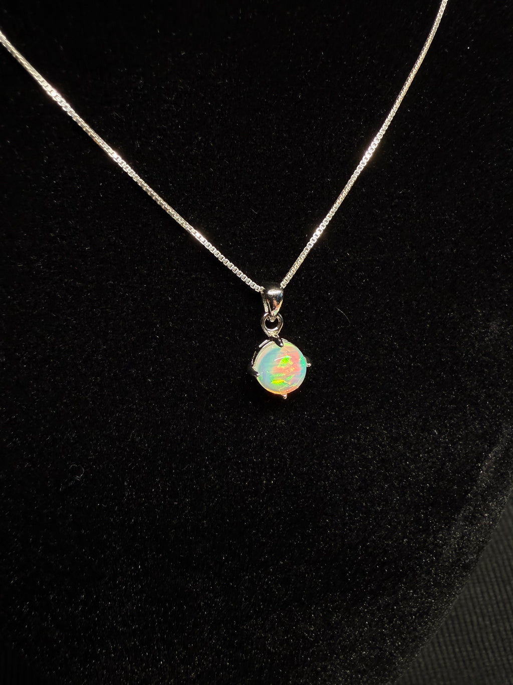 Circular Opal Pendant