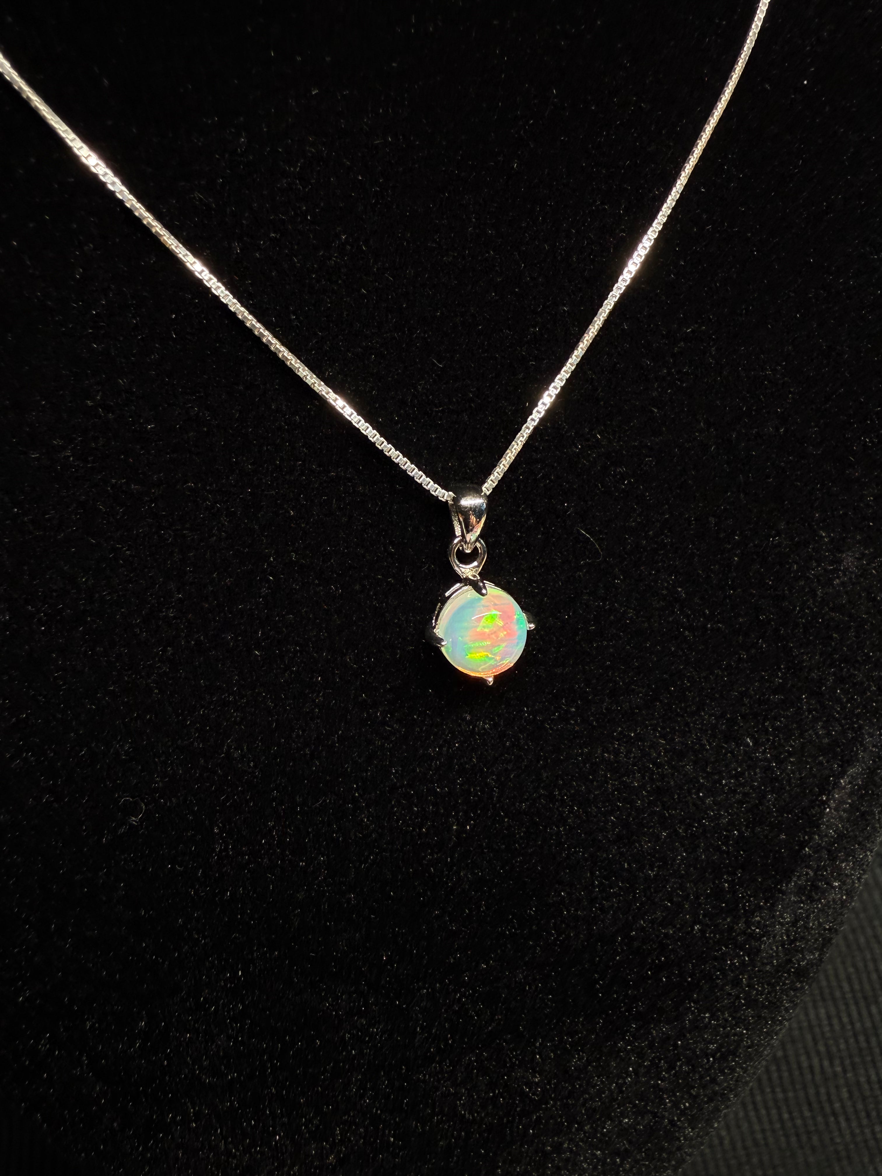 Circular Opal Pendant