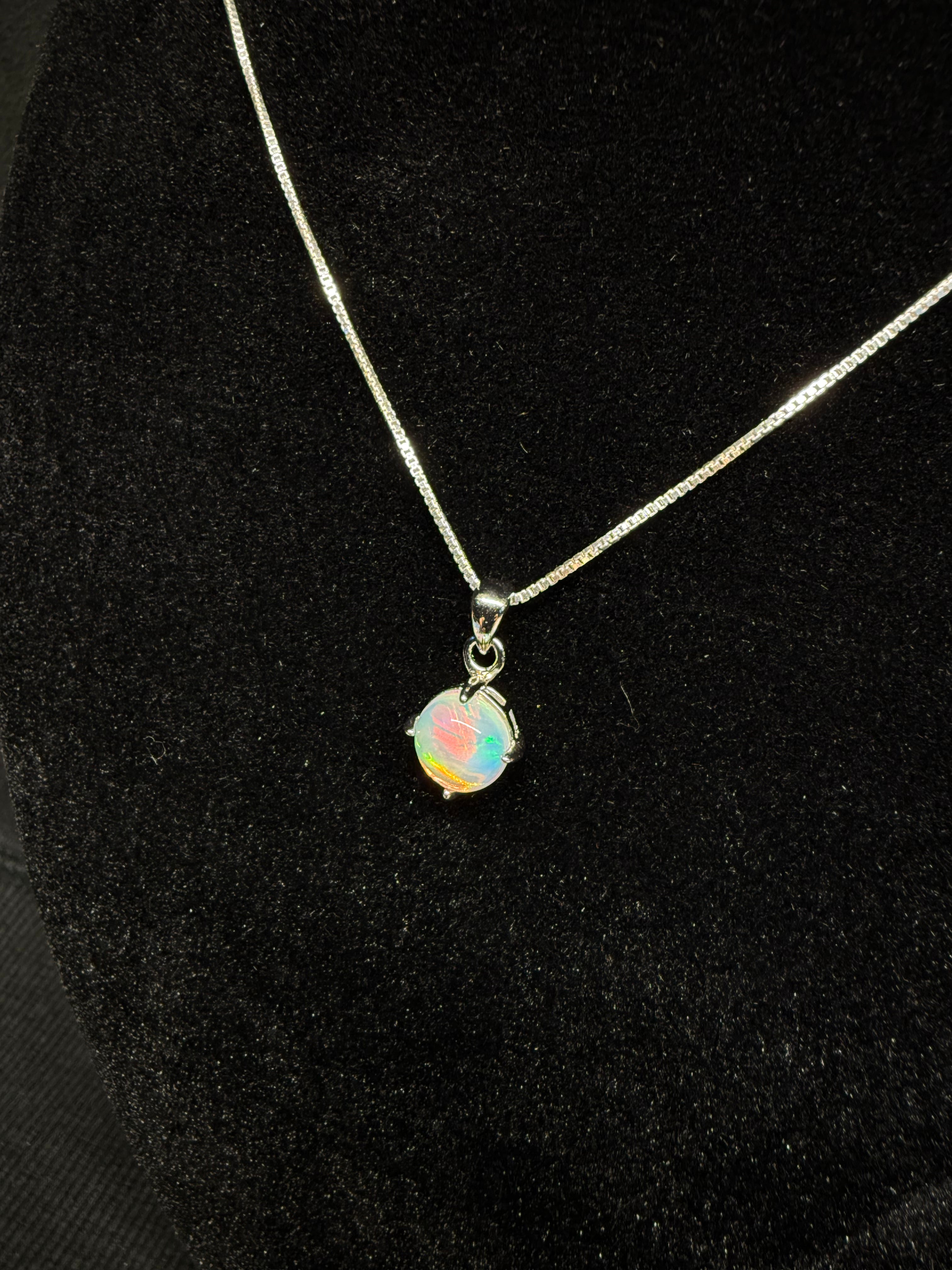 Circular Opal Pendant