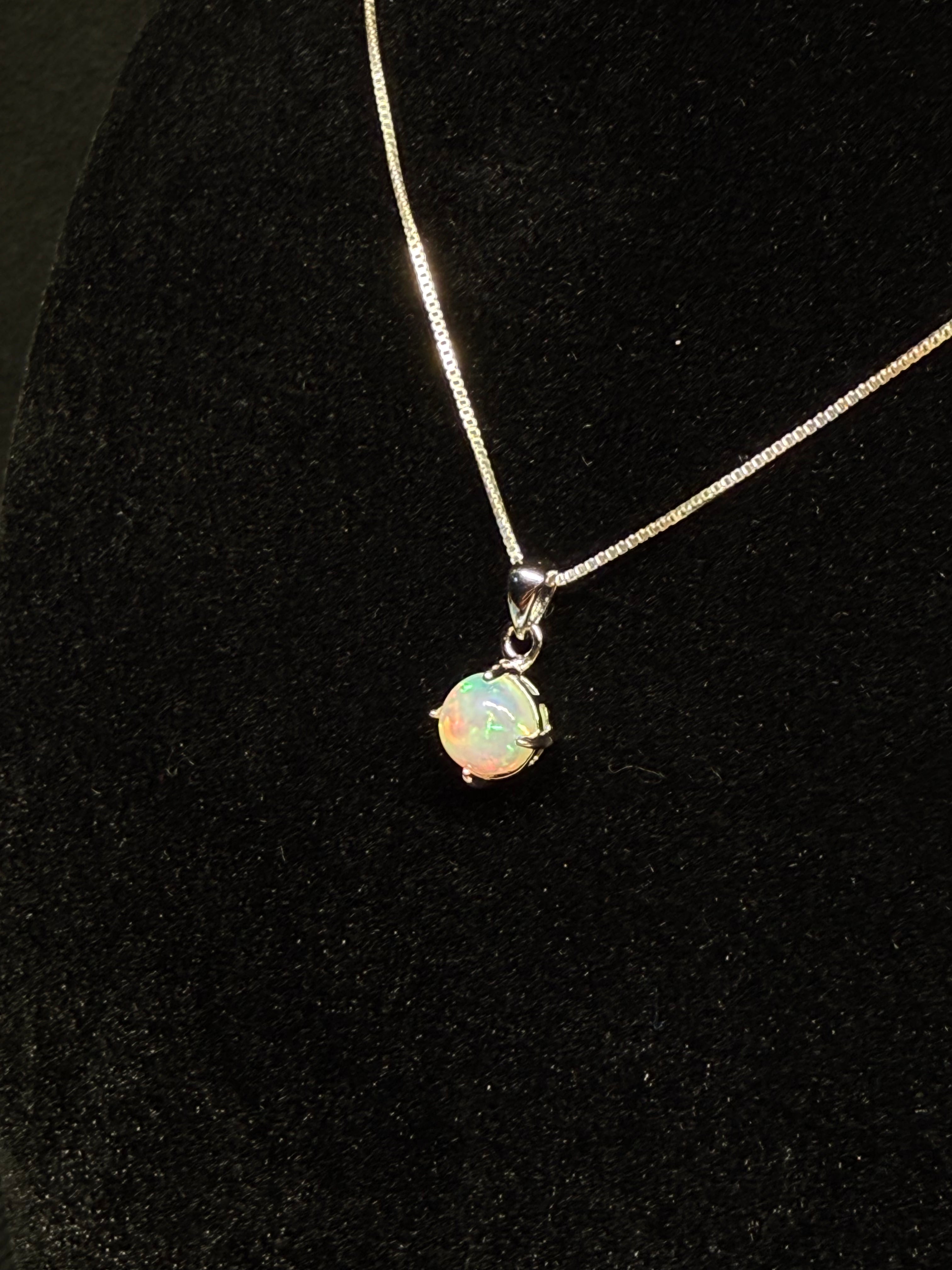 Circular Opal Pendant