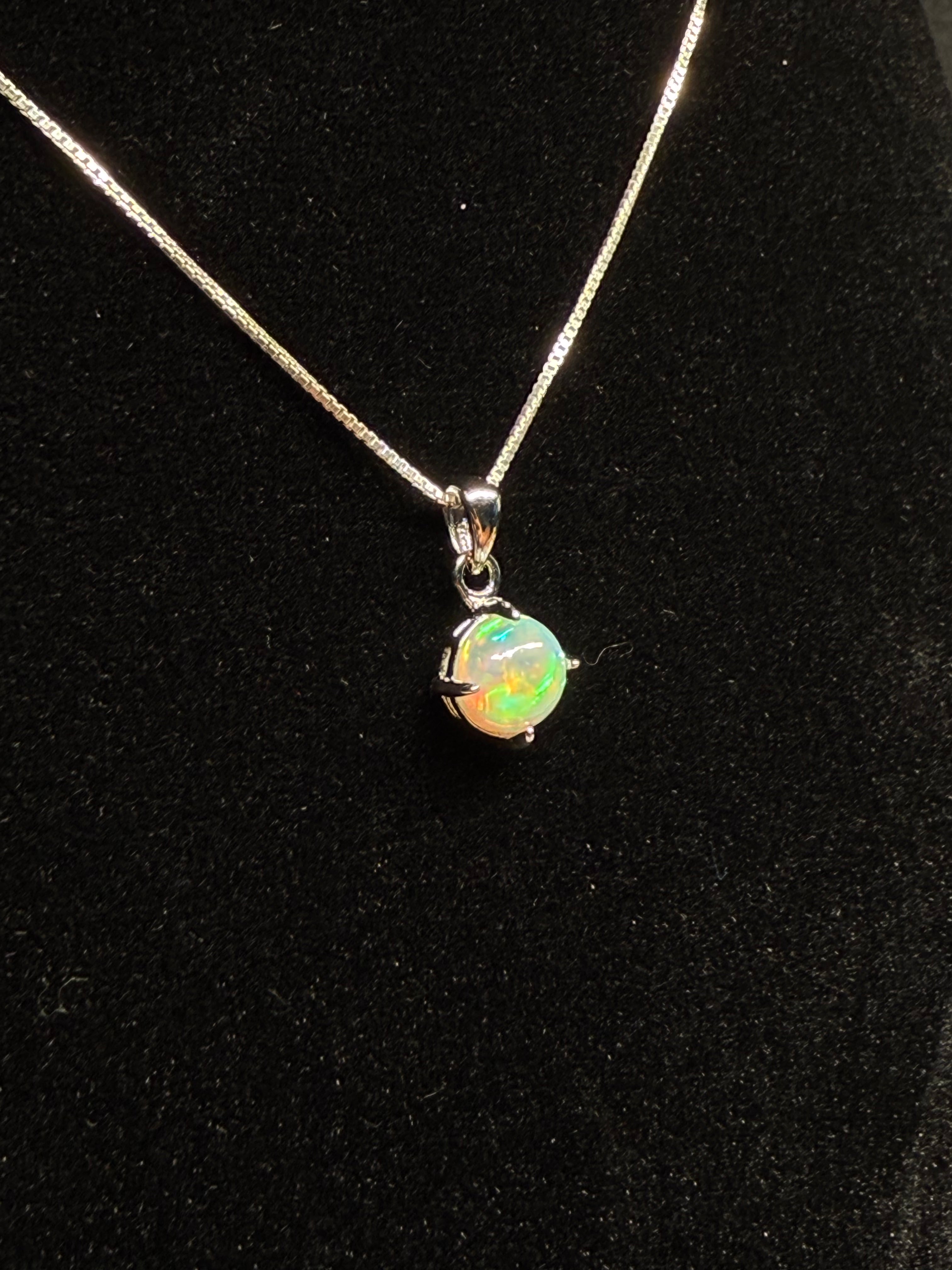 Circular Opal Pendant