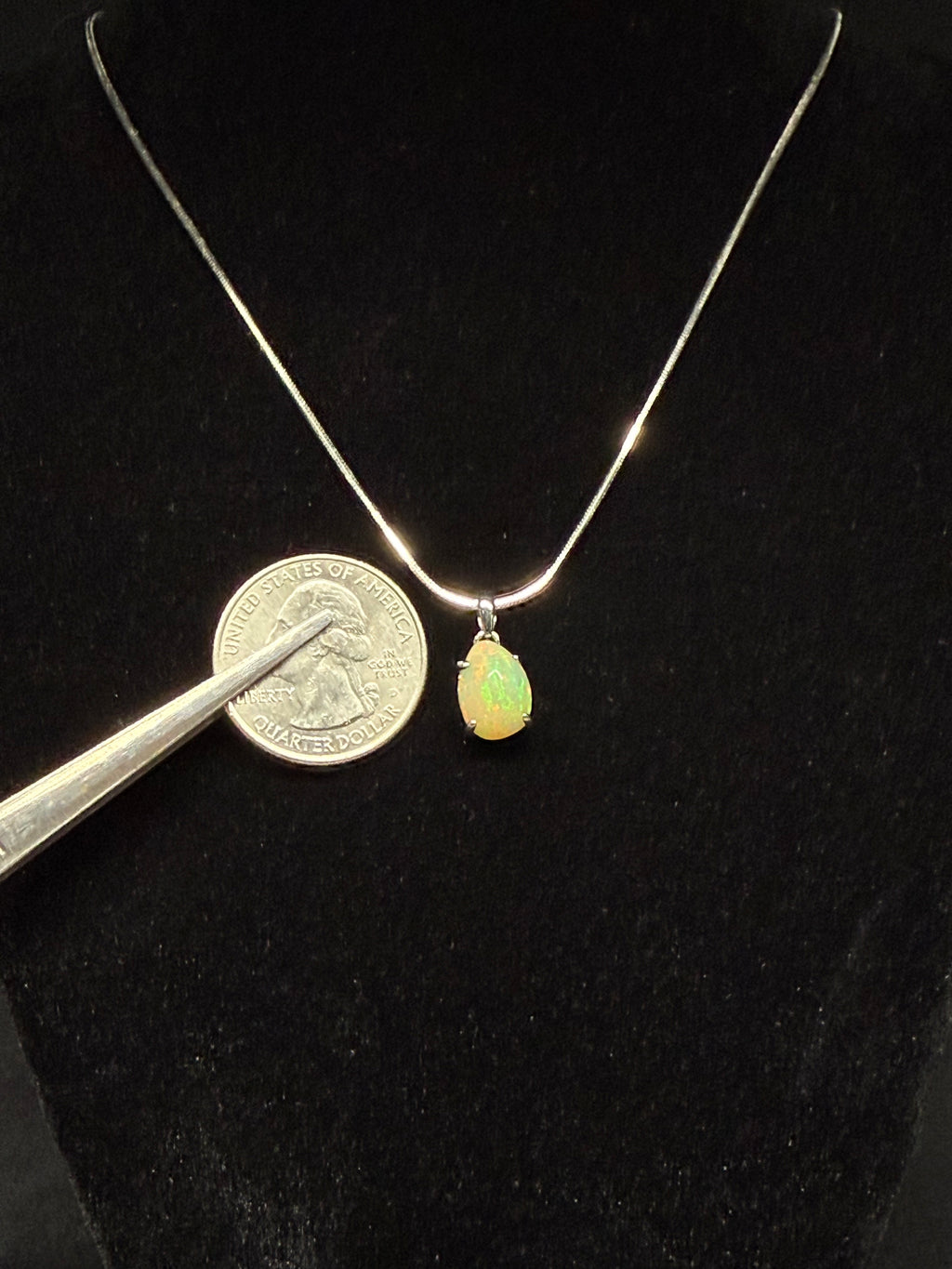 Egg Shaped Etheopian Opal Pendant
