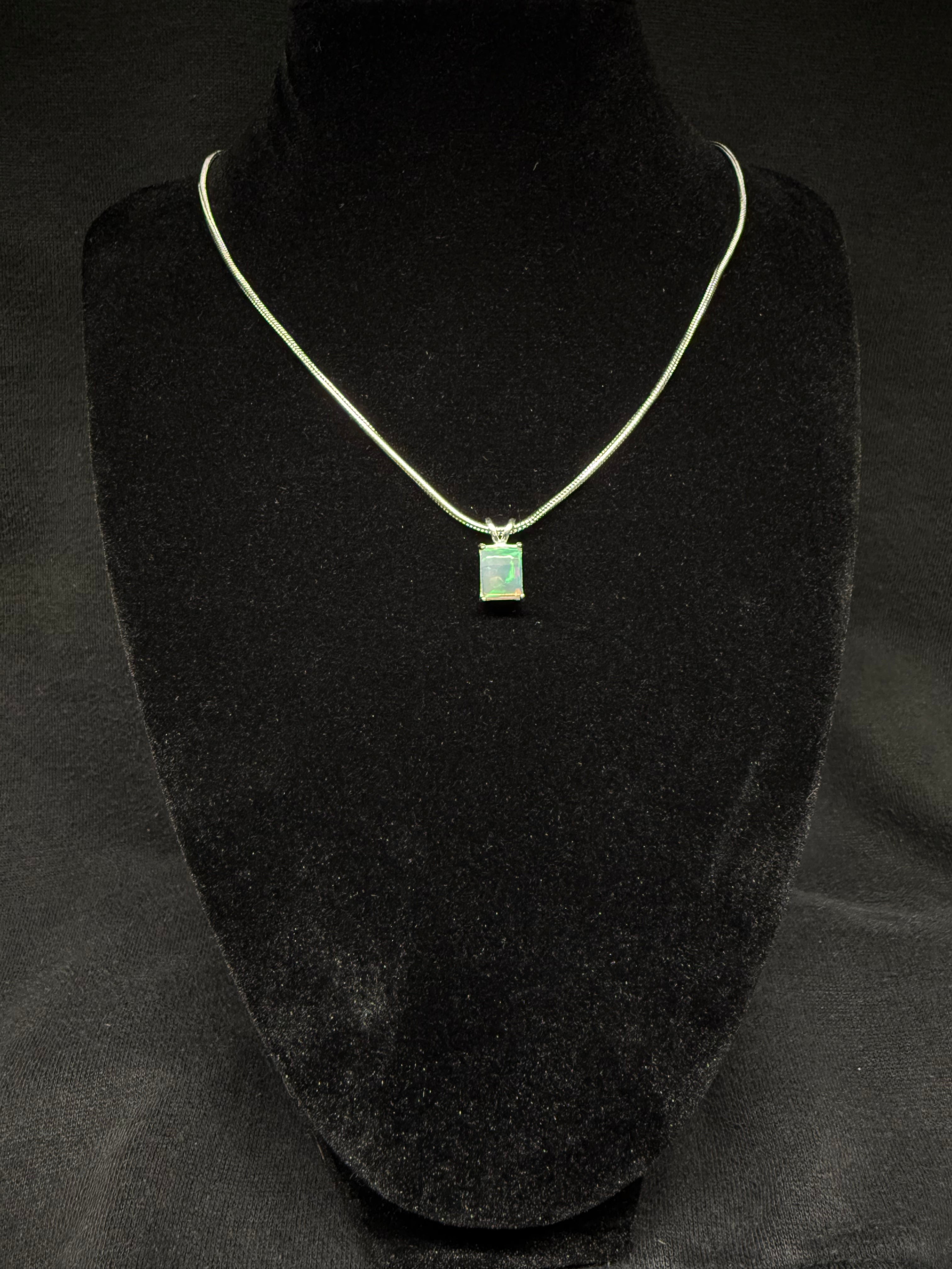 Rectangular Cushion Cut Ethiopian Opal