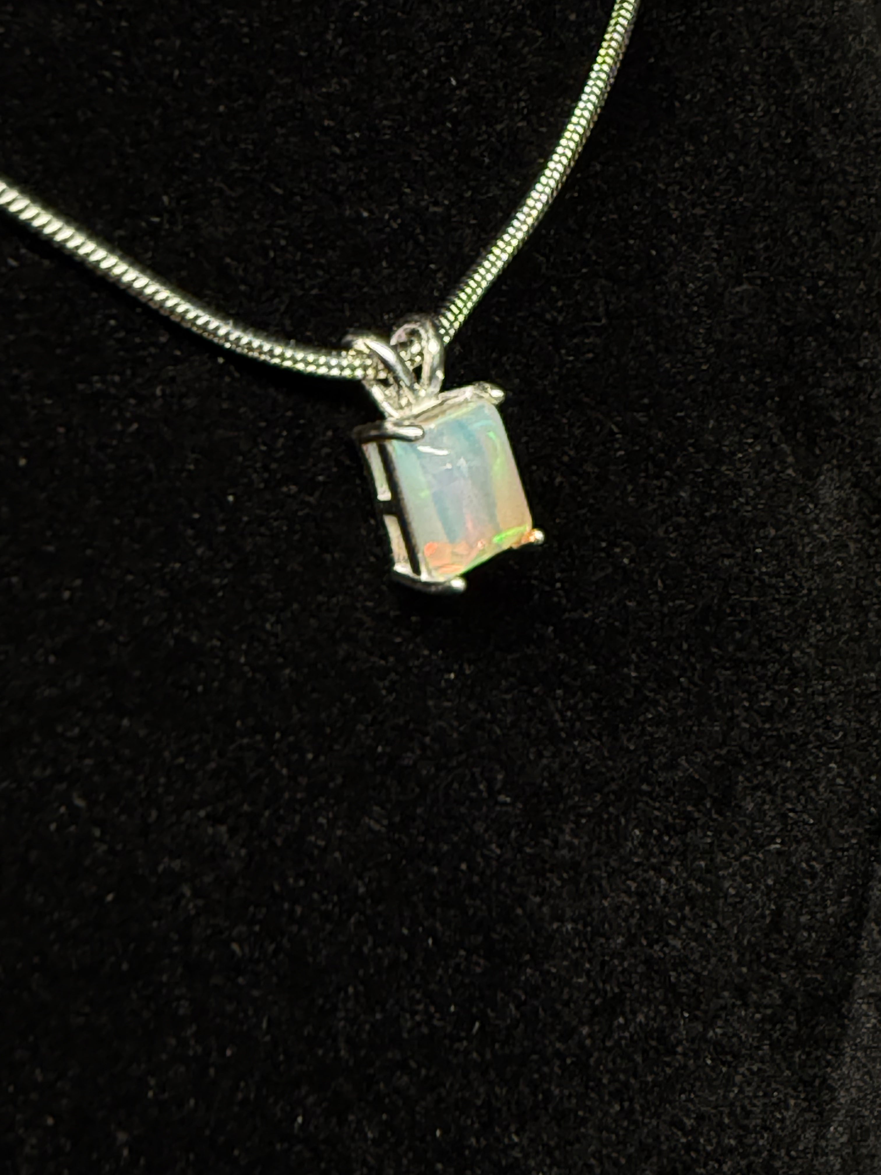 Rectangular Cushion Cut Ethiopian Opal