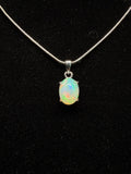 Oval Ethiopian Opal Pendant