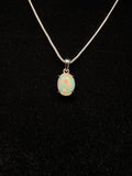Oval Ethiopian Opal Pendant