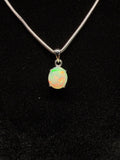 Oval Ethiopian Opal Pendant