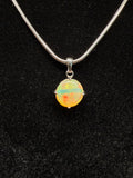 Circular Ethiopian Opal Pendant