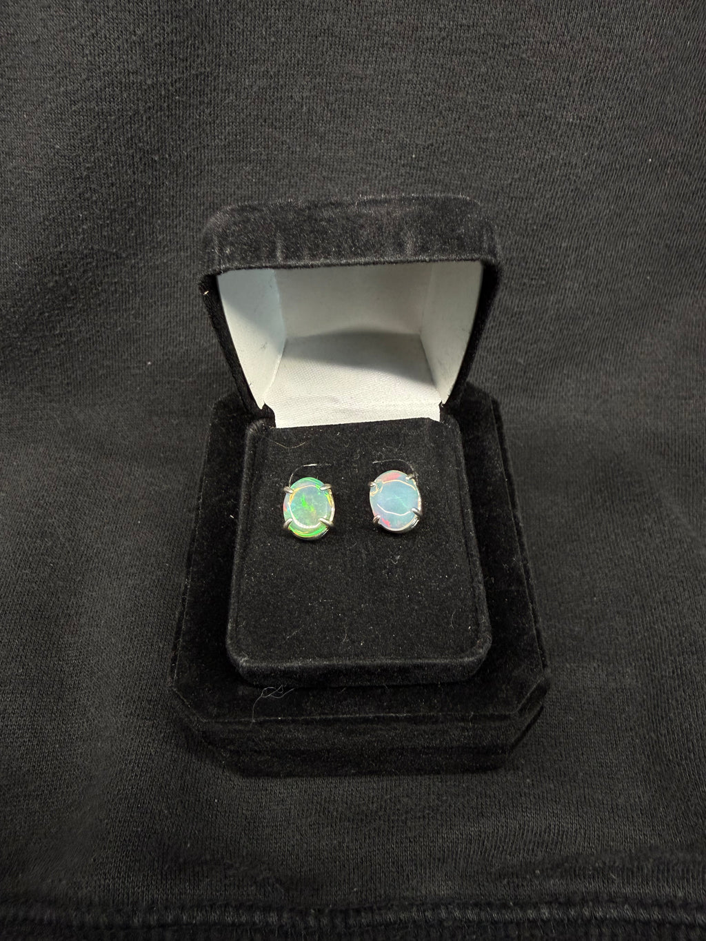 Ethiopian Opal Stud Earrings