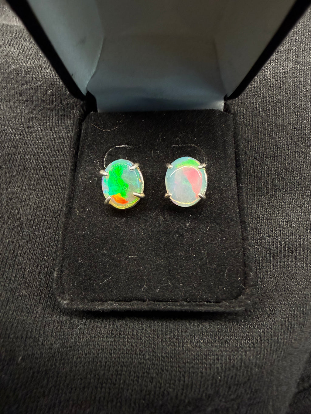 Ethiopian Opal Stud Earrings